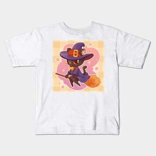 Witch cat. Halloween Kids T-Shirt